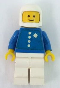 Preowned LEGO® Minifigure – Town env001 Coast Guard Pilot White Classic Helmet Torso Sticke