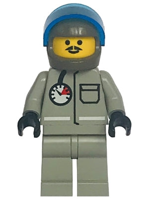 Preowned LEGO® Minifigure – Town ext003a Extreme Team Gray w/Dark Gray Helmet