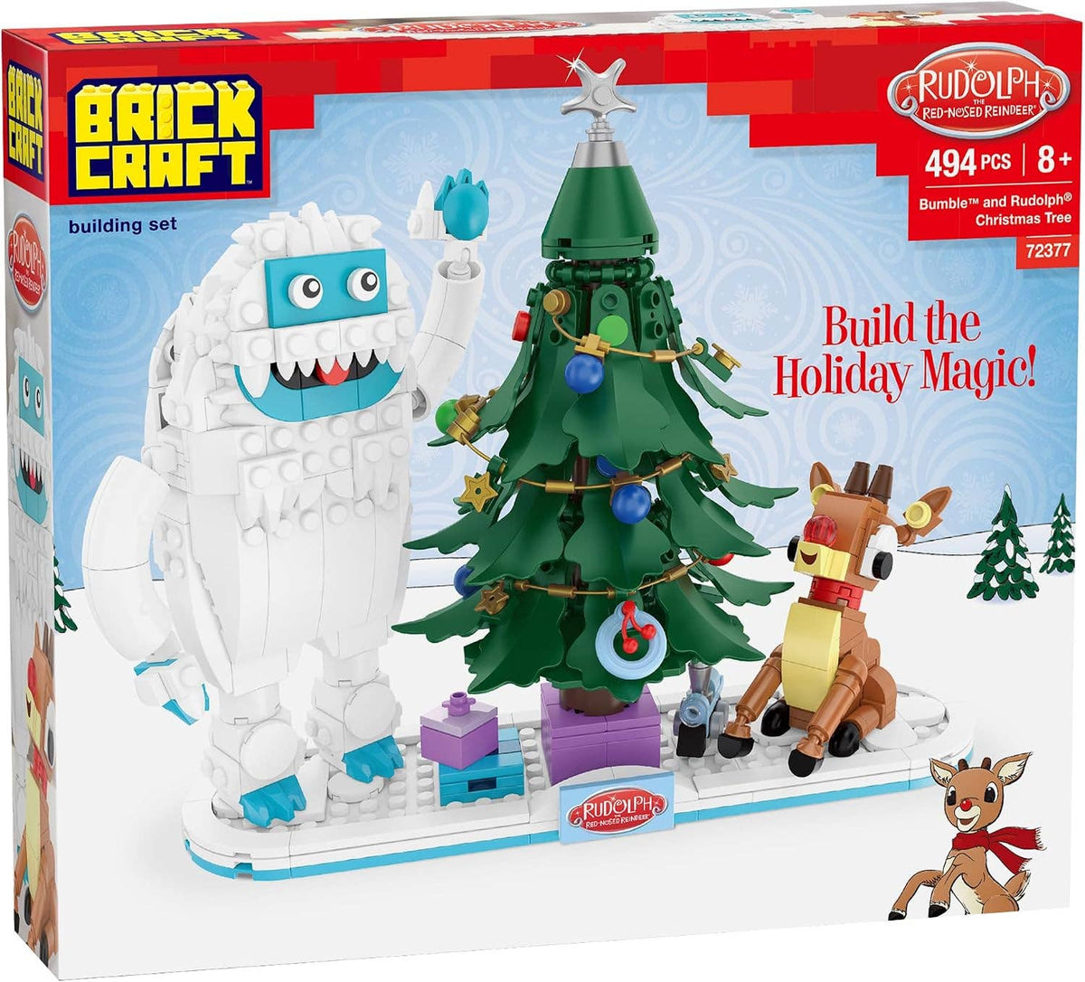 Bumble & Rudolph Christmas Tree Building Set 494pc