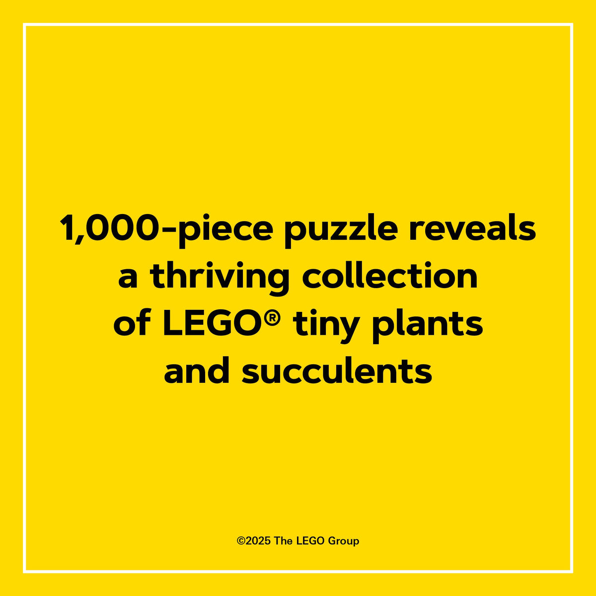 LEGO Tiny Garden 1000-Piece Puzzle