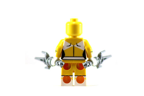 Big Kid Brix Custom LEGO® Minifigure – YELLOW POWER RANGER Collectible