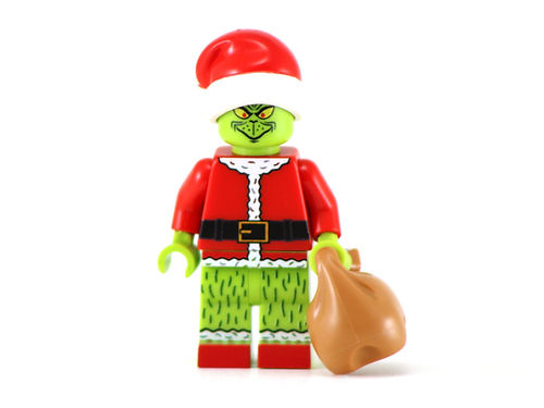 Big Kid Brix Custom LEGO® Minifigure – THE GRINCH Collectible