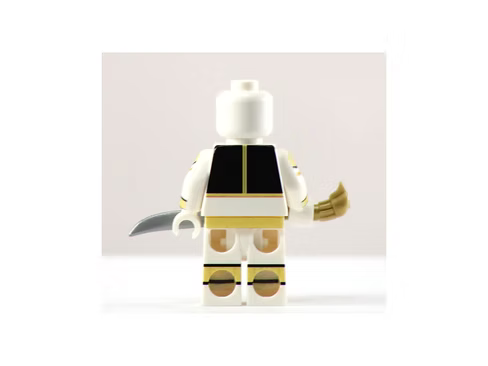 WHITE RANGER Custom Printed on LEGO® Minifigure