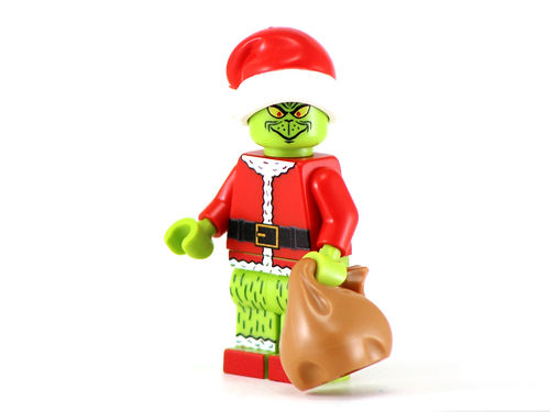 Big Kid Brix Custom LEGO® Minifigure – THE GRINCH Collectible