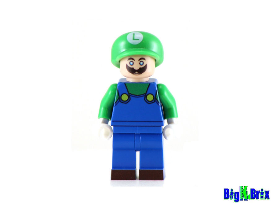 Big Kid Brix Custom LEGO® Minifigure – LUIGI SUPER MARIO Collectible