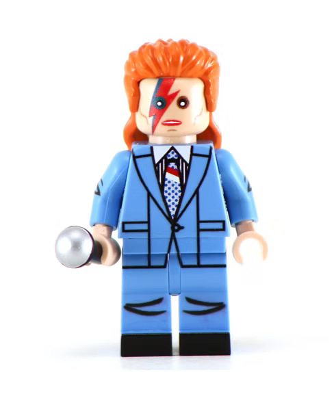 ICON ZIGGY STARMAN Custom Printed on LEGO® Minifigure
