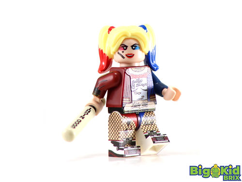 Big Kid Brix Custom LEGO® Minifigure – HARLEY QUINN SS Collectible