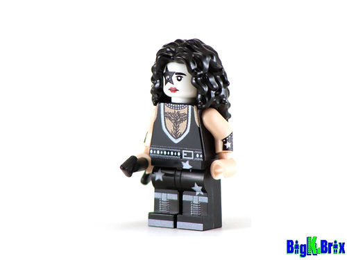 Big Kid Brix Custom LEGO® Minifigure – KISS PAUL STANLEY GUITARIST Collectible