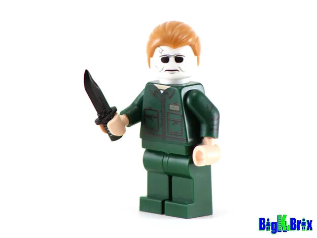 Big Kid Brix Custom LEGO® Minifigure – MICHAEL MYERS Halloween Custom Printed & Inspired LEGO® Horror Minifigure Collectible