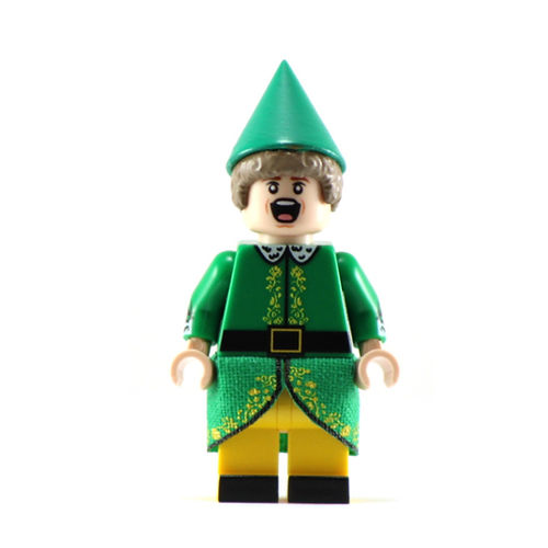 Big Kid Brix Custom LEGO® Minifigure – BUDDY THE ELF Collectible