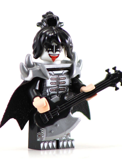 Big Kid Brix Custom LEGO® Minifigure – KISS GENE SIMMONS Collectible