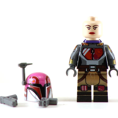 Big Kid Brix Custom LEGO® Minifigure – SABINE REN MANDALORIAN Collectible