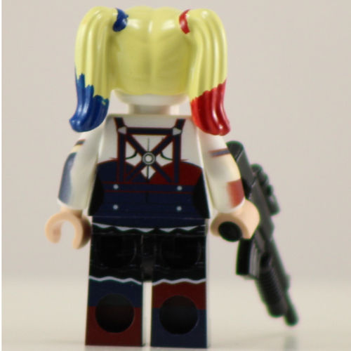 Big Kid Brix Custom LEGO® Minifigure – HARLEY QUINN ARKHAM Collectible