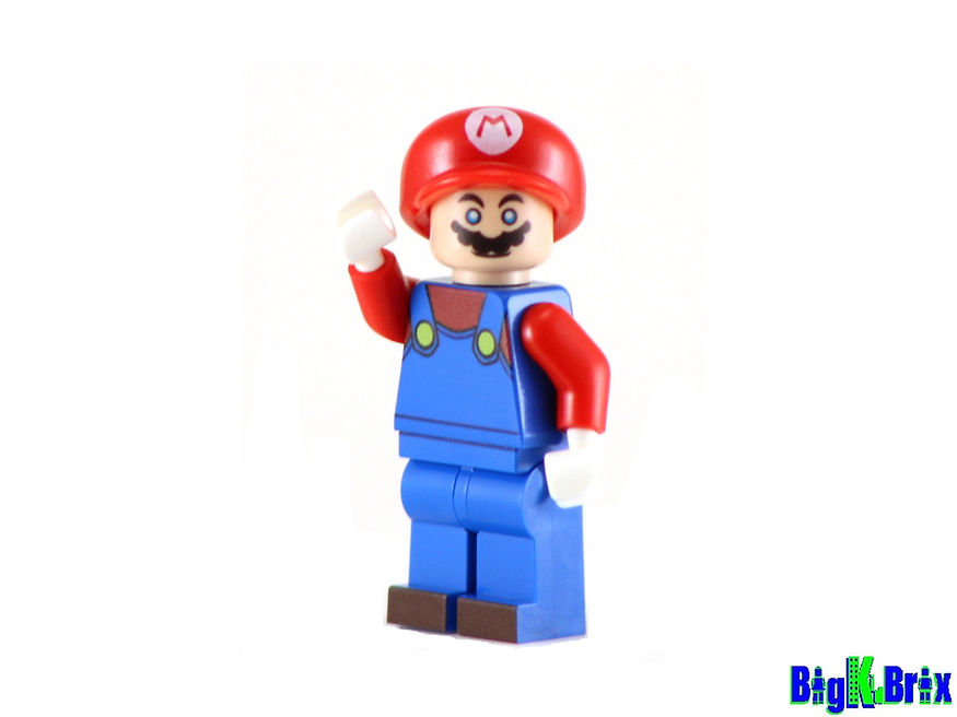 Big Kid Brix Custom LEGO® Minifigure – MARIO NINTENDO Game Collectible