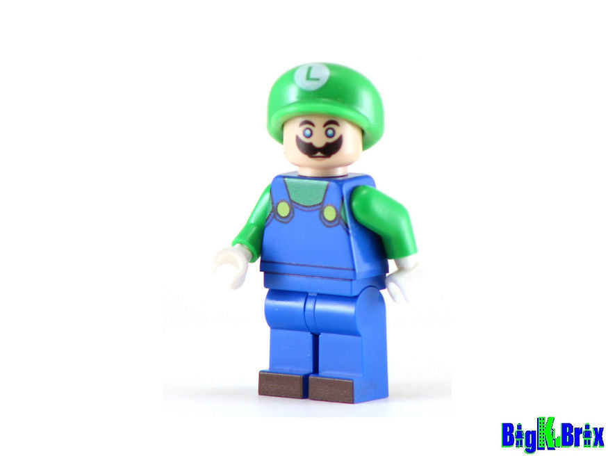 Big Kid Brix Custom LEGO® Minifigure – LUIGI SUPER MARIO Collectible