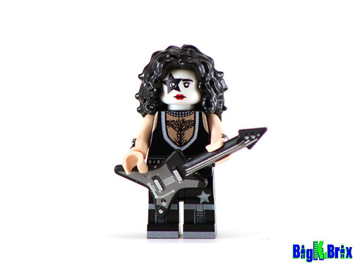 Big Kid Brix Custom LEGO® Minifigure – KISS PAUL STANLEY GUITARIST Collectible