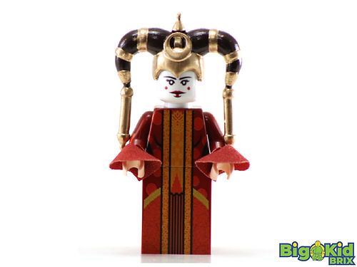 Big Kid Brix Custom LEGO® Minifigure – QUEEN AMIDALA Dark Red Collectible