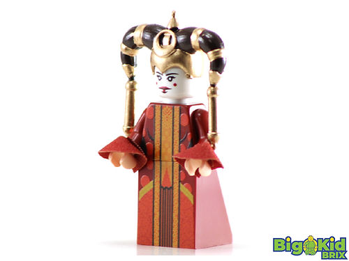 Big Kid Brix Custom LEGO® Minifigure – QUEEN AMIDALA Dark Red Collectible