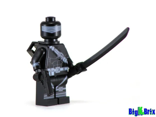 Big Kid Brix Custom LEGO® Minifigure – SNAKE EYES Custom Printed LEGO® GI JOE Minifigure Collectible