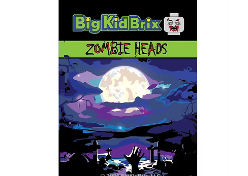 Zombie Heads Pack with bonus accessories- 9 Piece Set