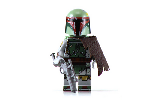 Big Kid Brix Custom LEGO® Minifigure – BOBA FETT v2 Collectible