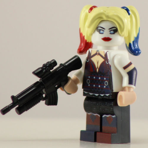 Big Kid Brix Custom LEGO® Minifigure – HARLEY QUINN ARKHAM Collectible