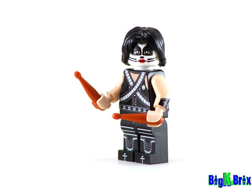 Big Kid Brix Custom LEGO® Minifigure – KISS PETER CRISS DRUMMER Collectible