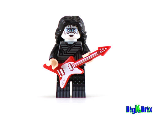 Big Kid Brix Custom LEGO® Minifigure – KISS ACE FREHLEY GUITARIST Collectible