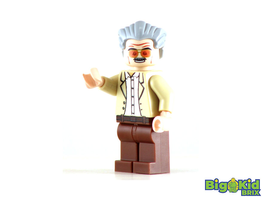 Big Kid Brix Custom LEGO® Minifigure – STAN LEE Marvel Collectible