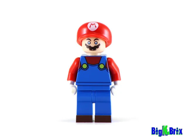 Big Kid Brix Custom LEGO® Minifigure – MARIO NINTENDO Game Collectible