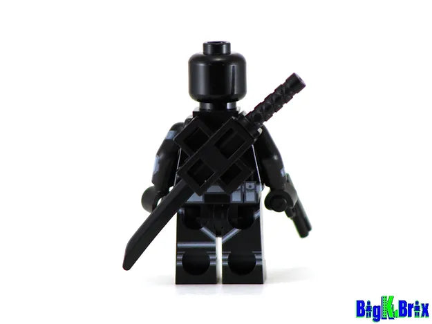 Big Kid Brix Custom LEGO® Minifigure – SNAKE EYES Custom Printed LEGO® GI JOE Minifigure Collectible
