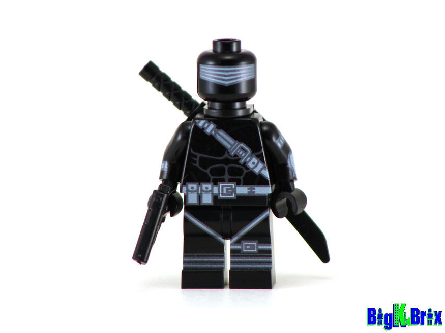 Big Kid Brix Custom LEGO® Minifigure – SNAKE EYES Custom Printed LEGO® GI JOE Minifigure Collectible