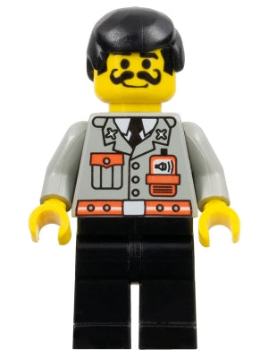 Preowned LEGO® Minifigure – Town fire006 Fire City Center 1 Black Legs Black Male Hair