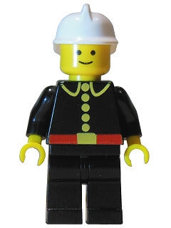 Preowned LEGO® Minifigure – Town firec001 Fire Classic White Fire Helmet
