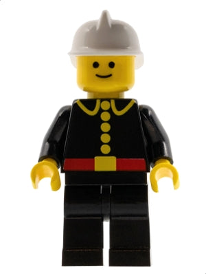 Preowned LEGO® Minifigure – Town firec001NEW Fire Classic White Fire Helmet