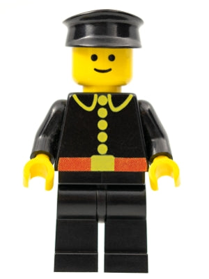 Preowned LEGO® Minifigure – Town firec008 Fire Classic Black Hat Captain