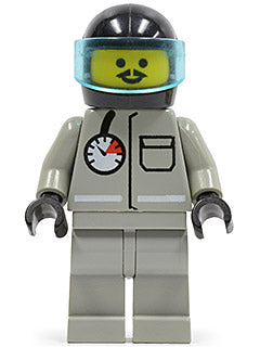 LEGO® Minifigure Town firec013 Fire Air Gauge and Pocket Light Gray Legs Moustac