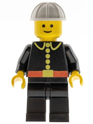 Preowned LEGO® Minifigure – Town firec016 Fire Classic White Construction Helmet