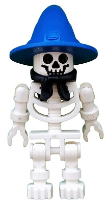 Preowned LEGO® Minifigure – Time Cruisers gen005 Skeleton w/Standard Skull Blue Wizard/Witc