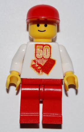 Preowned LEGO® Minifigure – LEGO® Brand gen023 LEGO® 50 Year Anniversary Minifigure