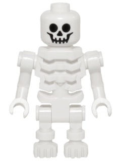 Preowned LEGO® Minifigure – NINJAGO gen069 Skeleton w/Standard Skull Angular Rib Cage Bent