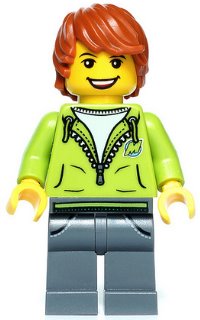 Preowned LEGO® Minifigure – LEGO® Brand gen070 LEGO® Club Lime Max