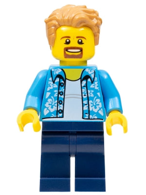 Preowned LEGO® Minifigure – LEGO® Brand gen105 LEGO® Store Customer w/Hawaiian Shirt