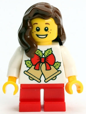 Preowned LEGO® Minifigure – LEGO® Brand gen110 LEGO® Kladno PF 2018 Holiday Minifigure Girl