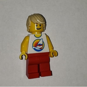 Preowned LEGO® Minifigure – Town gen139 Surfer Red Legs