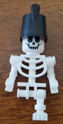 Preowned LEGO® Minifigure – LEGO® Ideas gen141 Skeleton Standard Skull Bent Arms Horizontal