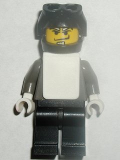 Preowned LEGO® Minifigure – Sports gg009 Snowboarder Dark Gray Shirt Black Legs Black Helme