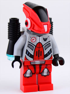 Preowned LEGO® Minifigure – Space gs006 Red Robot Sidekick w/Jet Pack