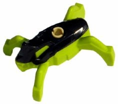 Preowned LEGO® Minifigure – Hero Factory hf007 Jumper Black Top and Lime Base