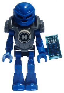 Preowned LEGO® Minifigure – Hero Factory hf010 Mini Surge Flat Silver Armor w/Datapad